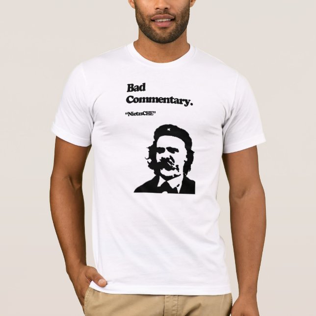 Camiseta Mún comentario: ¡NietzsCHE! (Anverso)