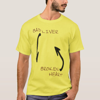 Camiseta Mún hígado y un corazón quebrado
