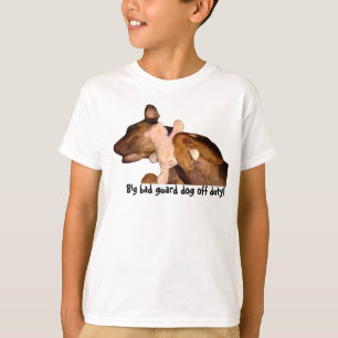 Camiseta ¡Mún perro guardián Niño-Grande que duerme con