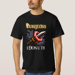 Camiseta Munas y donuts Graciosos RPG Rolling Fantasy