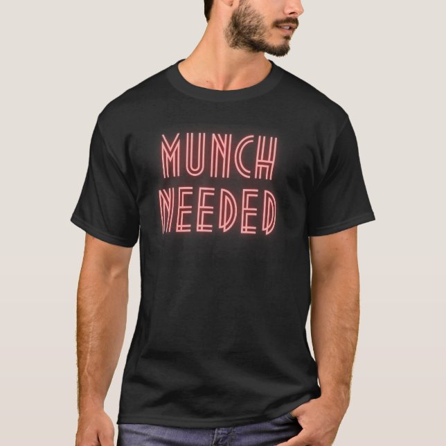 Camiseta Munch Needed in red (Anverso)