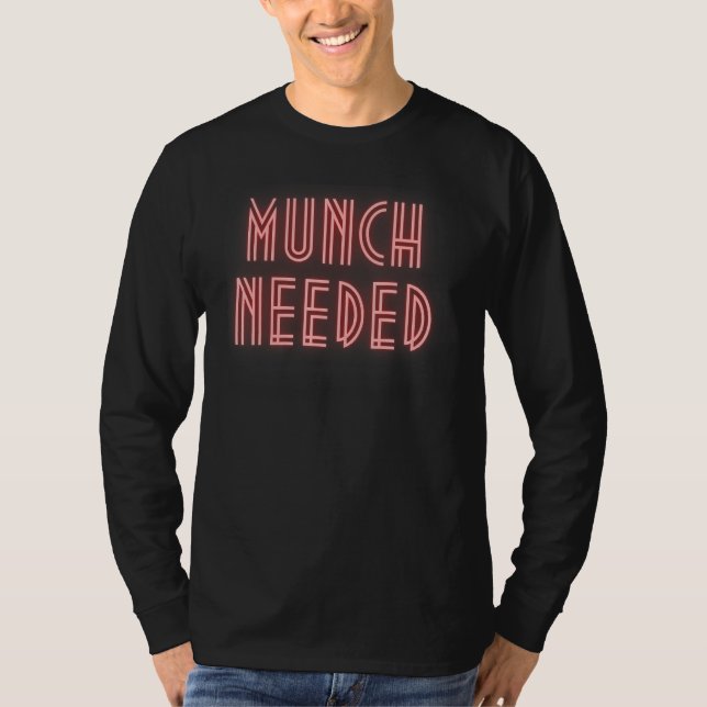 Camiseta Munch Needed in red (Anverso)