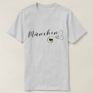 Camiseta München Heart, Love Munich Bavaria