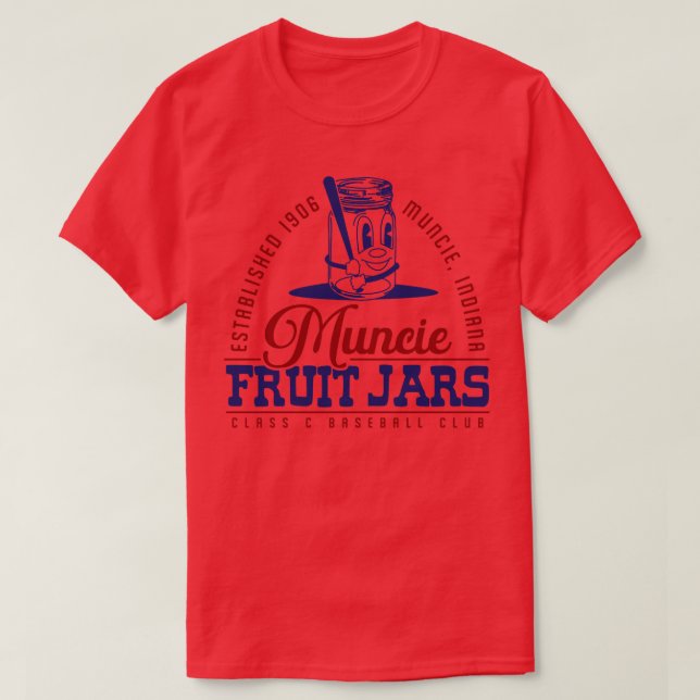 Camiseta Muncie Fruit Jars Baseball (Diseño del anverso)