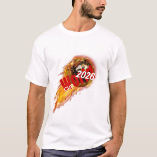 Camiseta Mundial de Fútbol Copa Dorada Fiery 2026 Diseño Gr