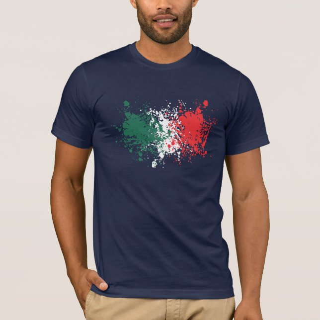 Camiseta Mundial del fútbol: Bandera de Italia (Anverso)