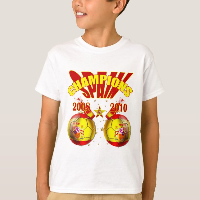 Camiseta Mundo 2008 de España Europa de los campeones 2010 (Anverso)