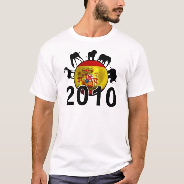 Camiseta Mundo 2010 de España (Anverso)