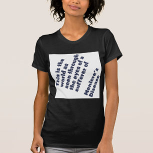 Camiseta mundo a través de los ojos de los meniere
