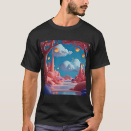Camiseta Mundo Alienigena Rosa