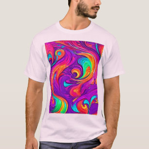 Camiseta Mundo colorido: Patrones de flores