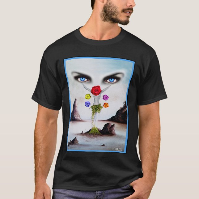 Camiseta Mundo con ojos azules (Anverso)