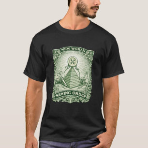 Camiseta Mundo de costura nuevo divertido parodia de la fac