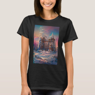 Camiseta Mundo de cuento de hadas, Castillo de invierno, Ca