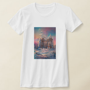 Camiseta Mundo de cuento de hadas, Castillo de invierno, Ca