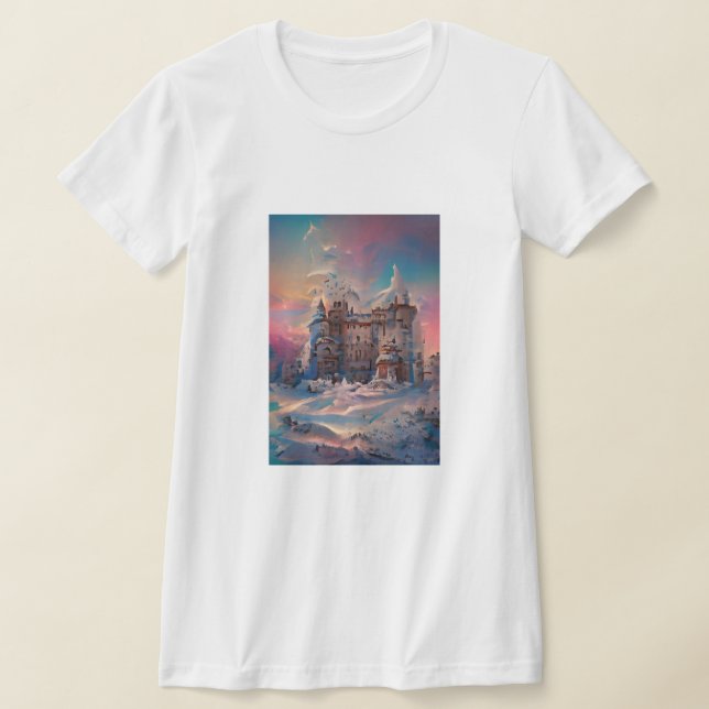 Camiseta Mundo de cuento de hadas, Castillo de invierno, Ca (Distribución)