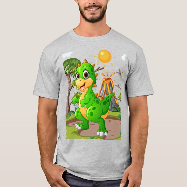 CAMISETA MUNDO DE DINOSAURIOS PREHISTÓRICOS  (Anverso)