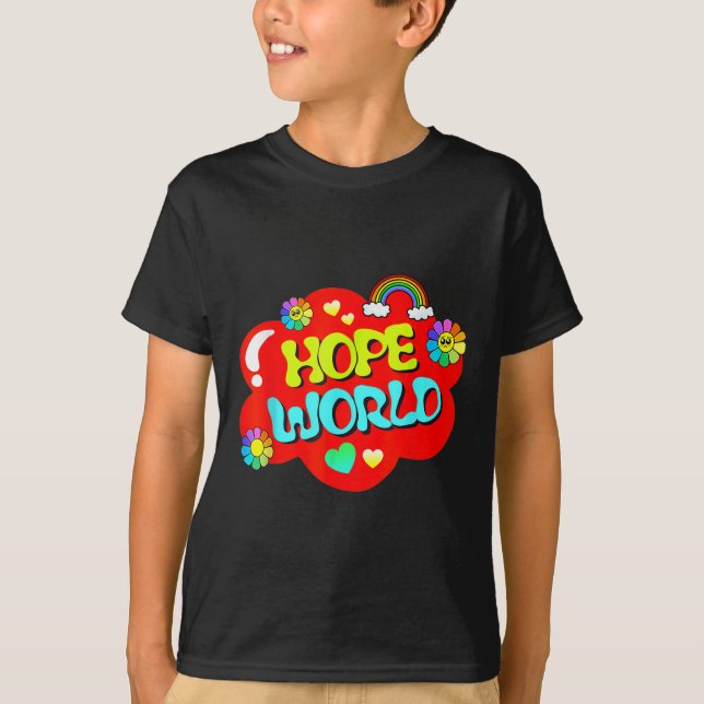 Camiseta Mundo de la Esperanza Colorida (Anverso)