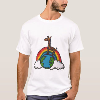 Camiseta mundo de la jirafa