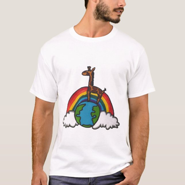 Camiseta mundo de la jirafa (Anverso)