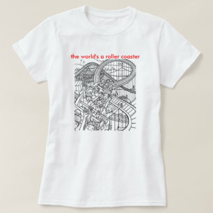 Camiseta mundo de la montaña rusa
