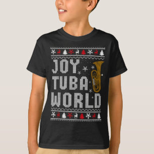 Camiseta Mundo de Tuba de Alegría Amante de la Música Diver