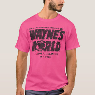 Camiseta Mundo de Wayne Lts Desgastado retro