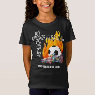 Camiseta Mundo del Juego Hermoso FUTBOL FÚTBOL Niños