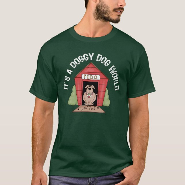 Camiseta Mundo del perro del perrito (Anverso)
