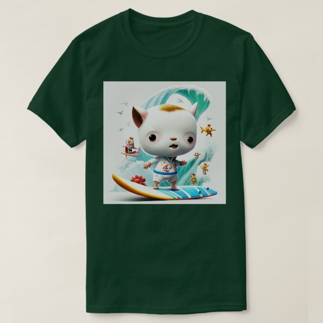 Camiseta Mundo del surf extraño (Diseño del anverso)
