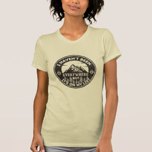 Camiseta mundo divertido viajero no he estado en todas part