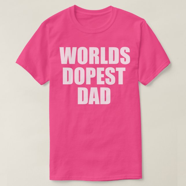 Camiseta mundo dopest dad dad (Diseño del anverso)