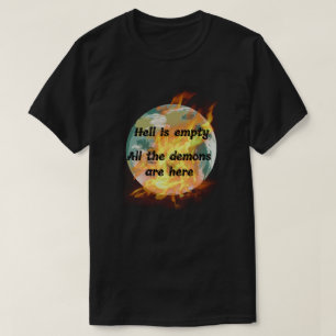 Camiseta Mundo en llamas