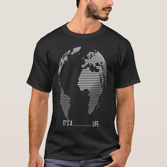 Camiseta Mundo en puntos Es una vida (Anverso)