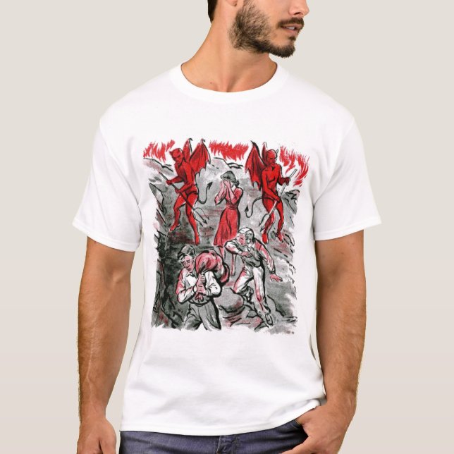 Camiseta Mundo esclavizado por la copia de Satan (Anverso)
