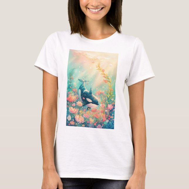 Camiseta Mundo Floral de Orca (Anverso)