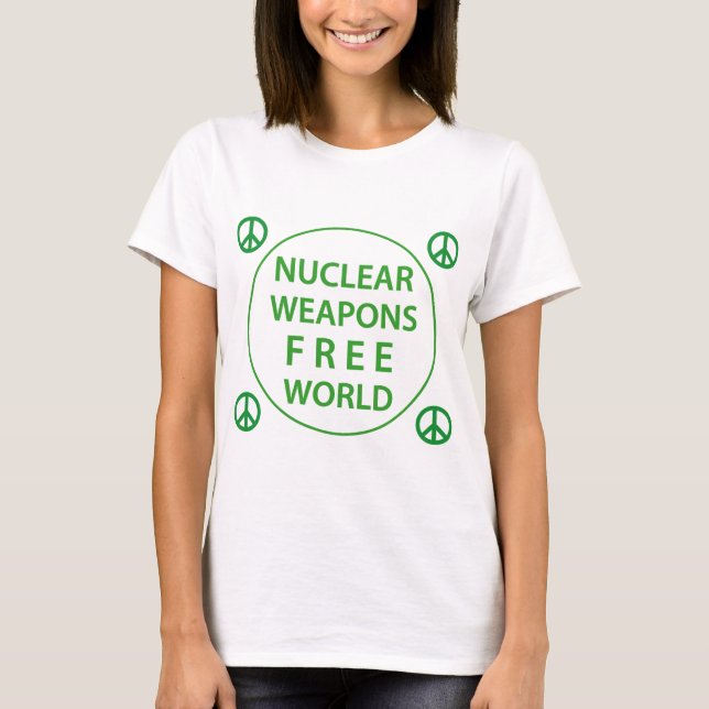 Camiseta Mundo libre de armas nucleares (Anverso)