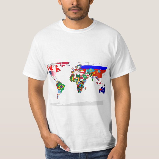 Camiseta Mundo marcado (Anverso)