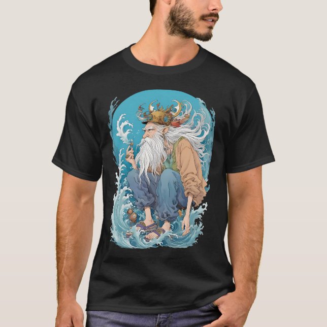 Camiseta mundo marino antiguo (Anverso)