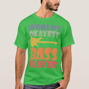 Camiseta MUNDO MÁS BUENO JUGADOR DE BASES regalo de bajista