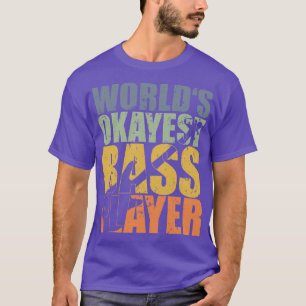 Camiseta MUNDO MÁS BUENO JUGADOR DE BASES regalo de bajista