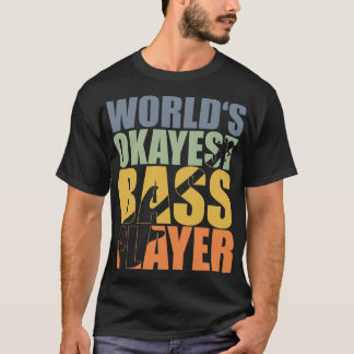 Camiseta MUNDO MÁS BUENO JUGADOR DE BASES regalo de bajista