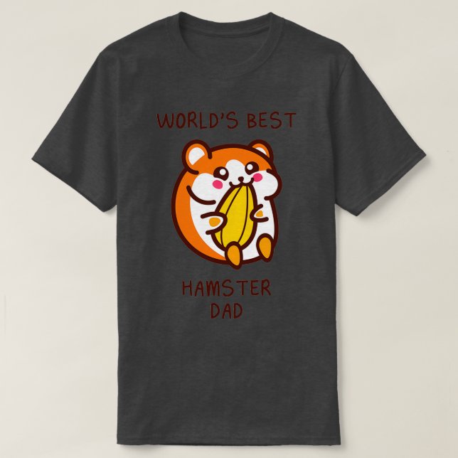 CAMISETA MUNDO MEJOR HAMSTER DAD (2) (Diseño del anverso)