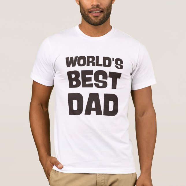 Camiseta mundo mejor papá padre padre padre padre padre pad (Anverso)