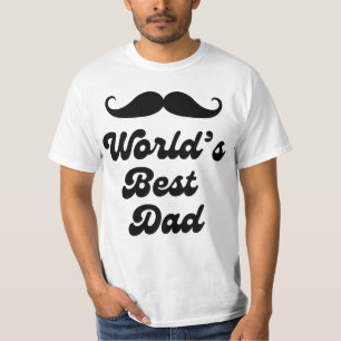 Camiseta mundo mejor papá, padre retro elegante día diverti