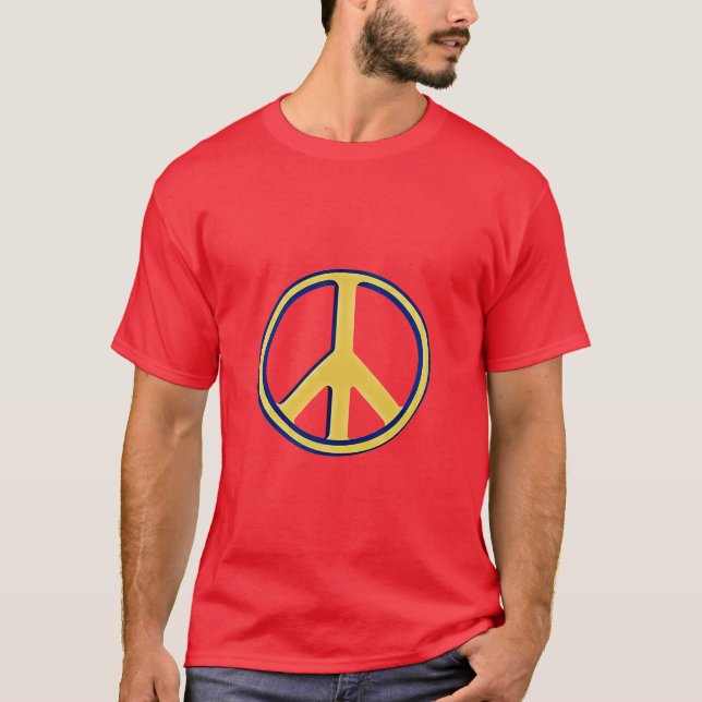 Camiseta Mundo pacífico: Icónica señal de paz (Anverso)