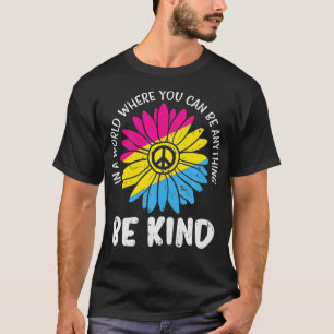 Camiseta Mundo Sé amable Panseual Daisy Paz Hippie LGBT Pan