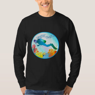 Camiseta Mundo submarino mágico y colorido