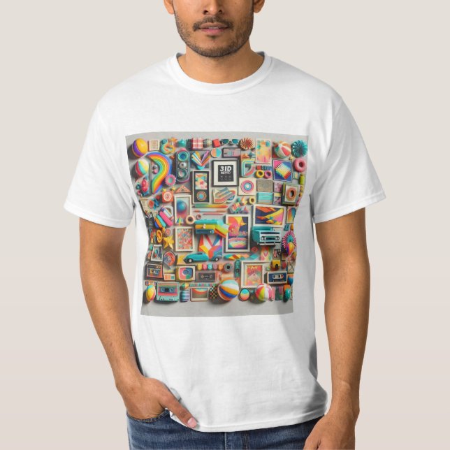 Camiseta Mundo Tridimensional (Anverso)