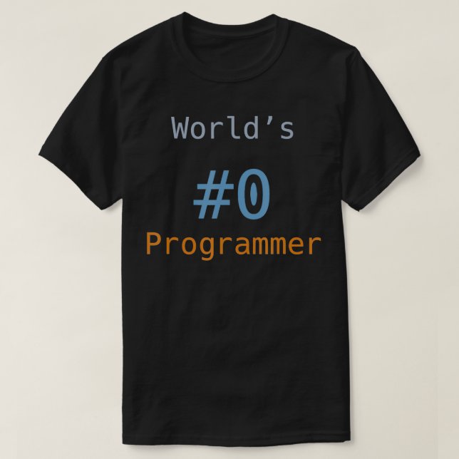 Camiseta Mundos 0 Programador Funny Programación Coding IT  (Diseño del anverso)